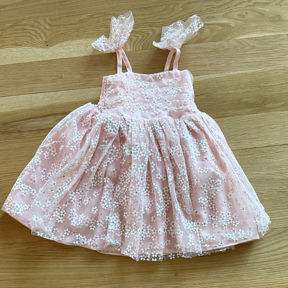 Pink Sequin Tulle Dress